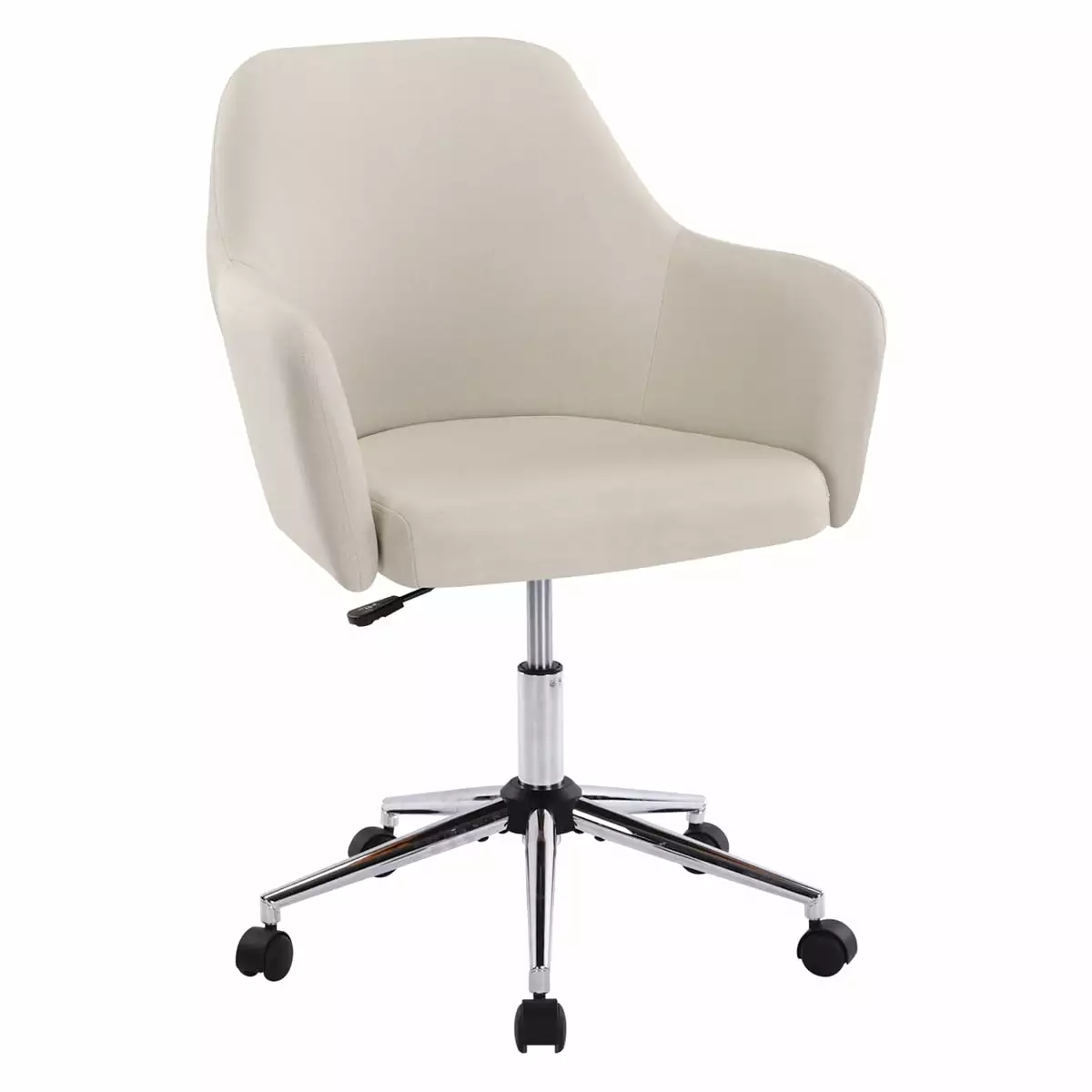 Dtwnek Swivel Home Office Chair Adjustable Task Chair Executive Accent Chair with Soft Seat. Beige